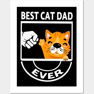 best cat dad ever Posters and Art